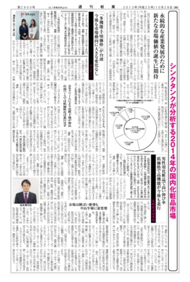 【週刊粧業】シンクタンクが分析する2014年の国内化粧品市場